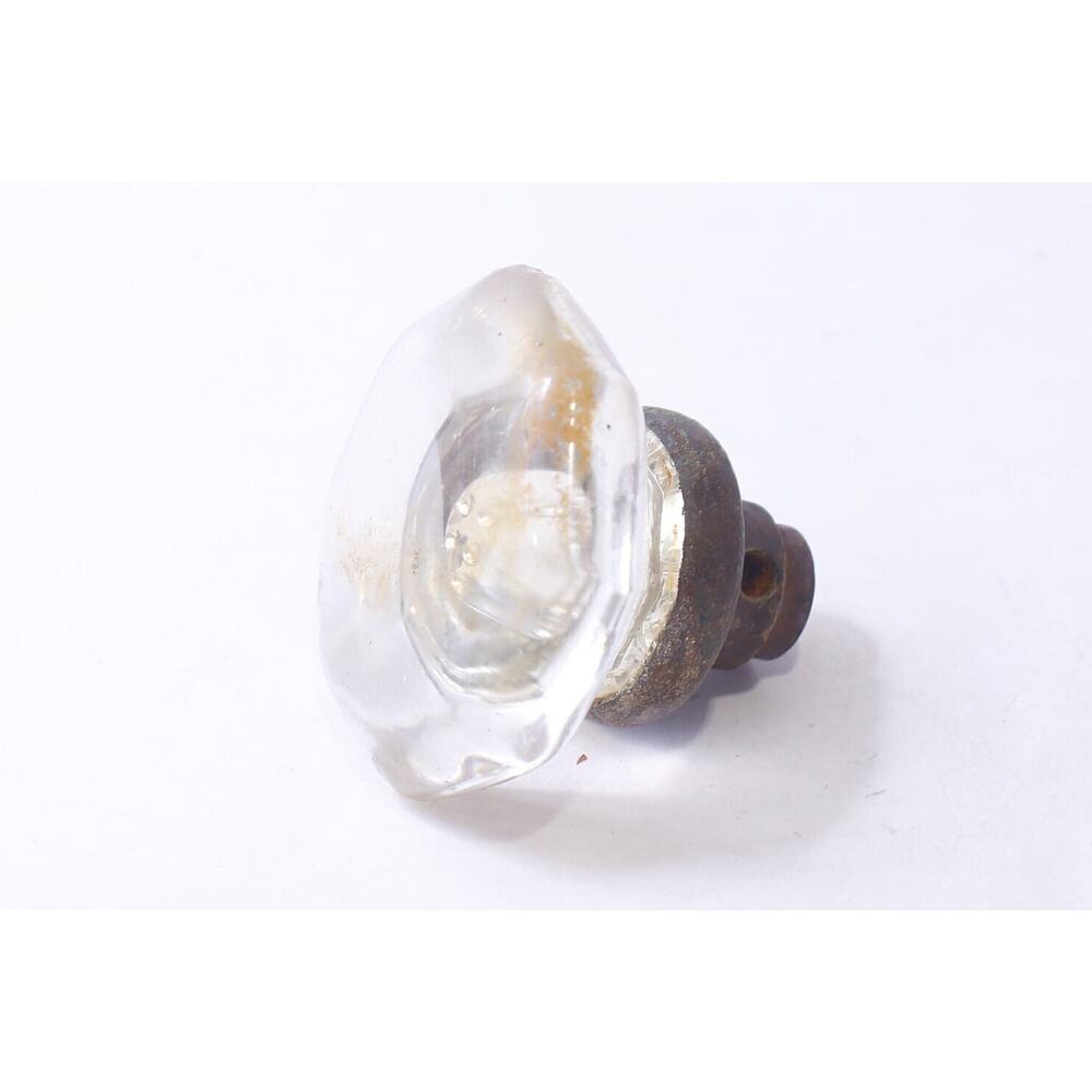 Large Glass Doorknob, 2.5 inches, Used Condition, Classic, Ornate, Decorative,